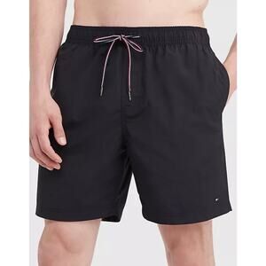 Tommy Hilfiger Essential Solid Swim Trunks Navy Size Large